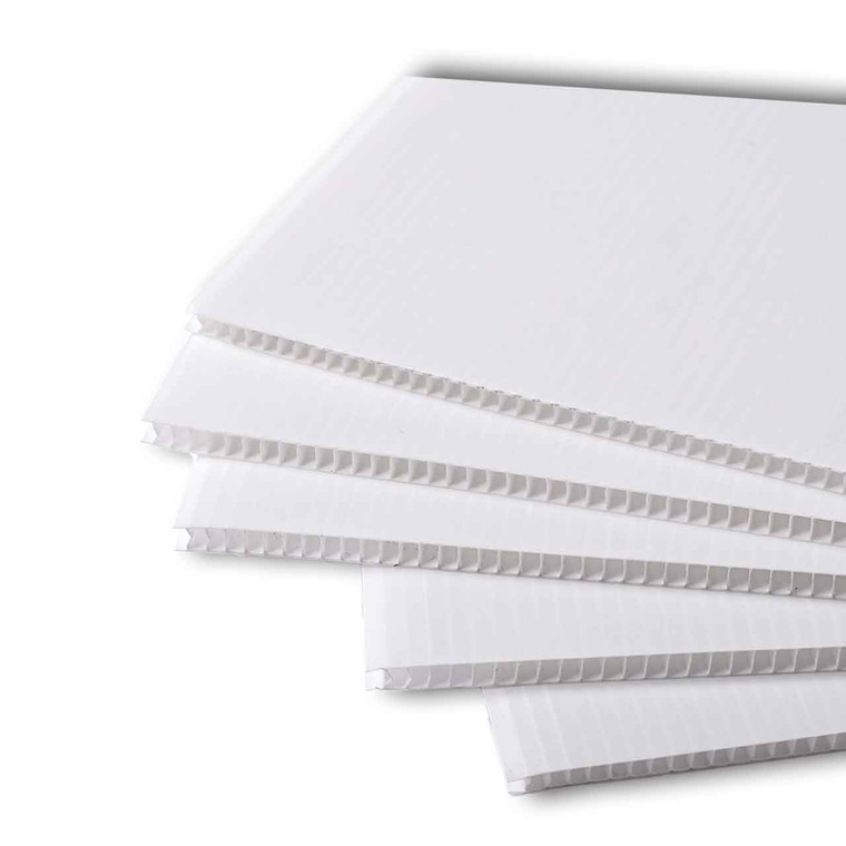 White Polypropylene Fluted Sheets